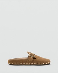 M.N.G - Studded Leather Slides