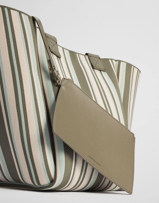 Country Road - Stripe Knit Shopper