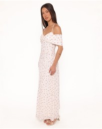 Petal & Pup - Mayven Maxi Dress - White Ditsy