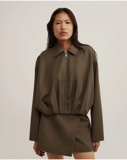Witchery - Gathered Hem Bomber Jacket