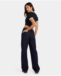 Volcom - Womens Stoned BF High Rise Denim Jeans