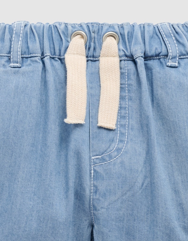Purebaby - Pull on Denim Short -Kids-Babies