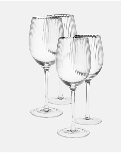 HOTTIE - Ollie 4-Piece Red Wine Glass Set