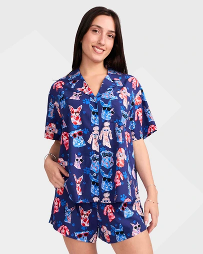 Mitch Dowd - Mitchdowd Dog Paws Bamboo Pyjama Set