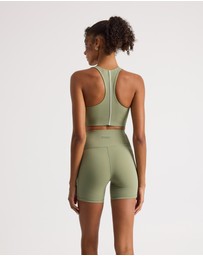 Upstate - Racer Back Crop - Olive