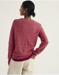 Seasalt - Seasalt Cornwall Pink Kinter Organic Cotton Jumper