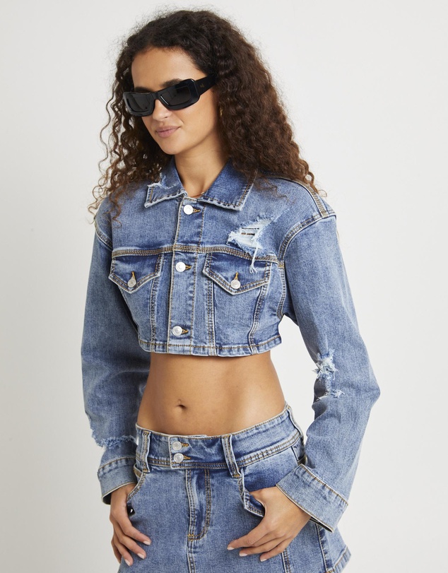 Insight - Roxy Shrunken Denim Jacket