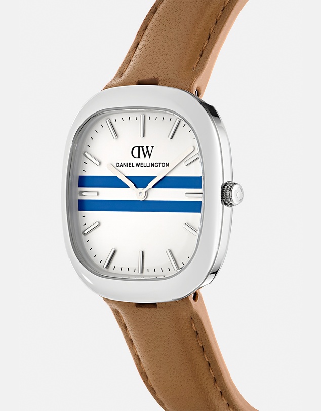 Daniel Wellington - Cort 30x38mm Leather White Blue