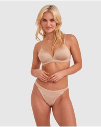 Bras N Things - Inner Essence Contour Plunge Wirefree Bra - Nude 2