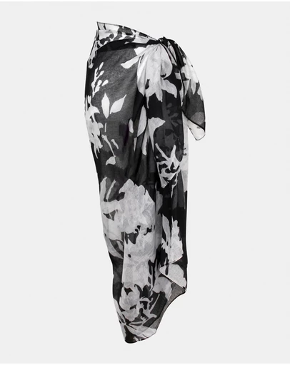 Morgan & Taylor - Tallulah Beach Sarong in Black