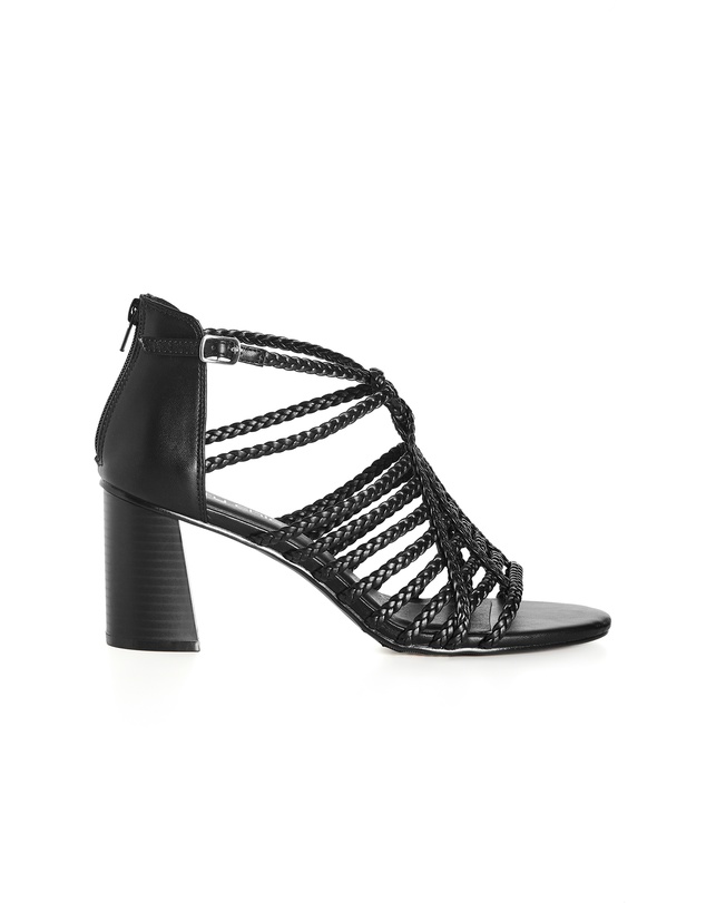 City Chic - WIDE FIT Braided Mida Heel