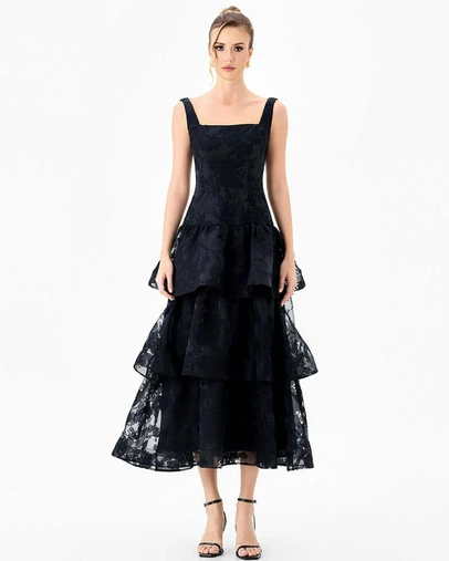 Bariano - Besty Squared Tiered Midi