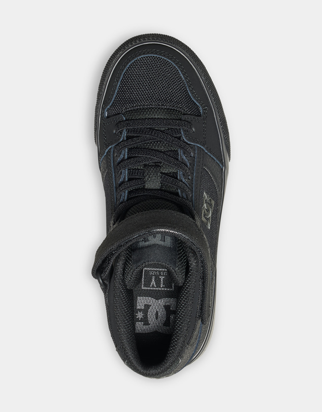 DC Shoes - Kid's Pure High-Top EV High-Top Leather Shoes