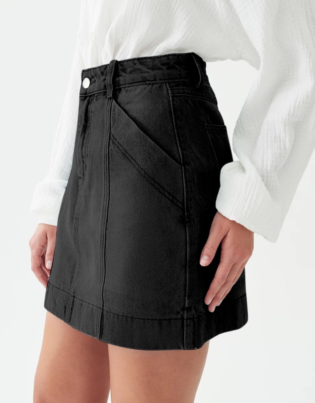 The Fated - Asha Denim Mini Skirt
