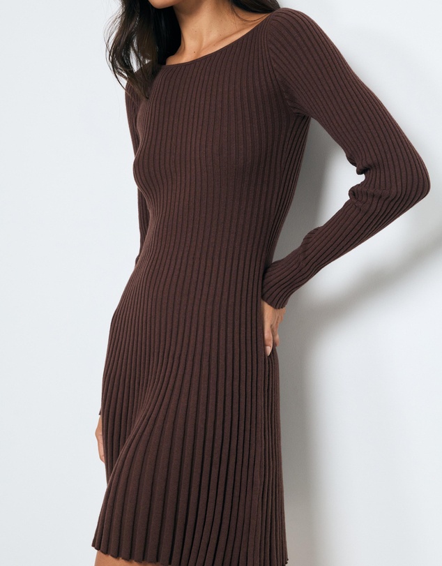 AERE - Leni Organic Cotton Knit Mini Dress