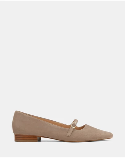 Wittner - Carina Suede Leather Pointed Ballet Flats