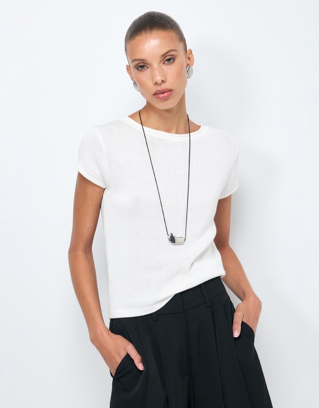 AERE - Lee Organic Cotton Knit Top