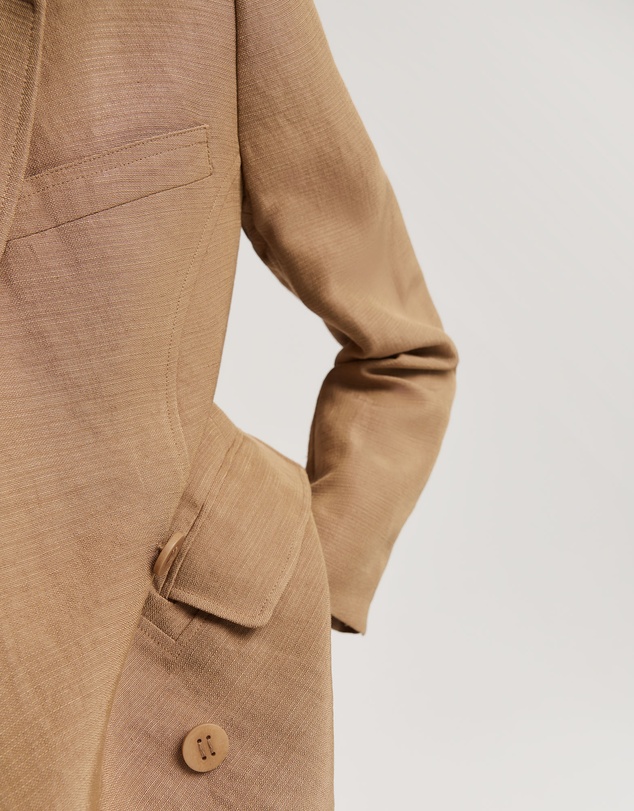 Country Road - Textured Double-breasted Blazer