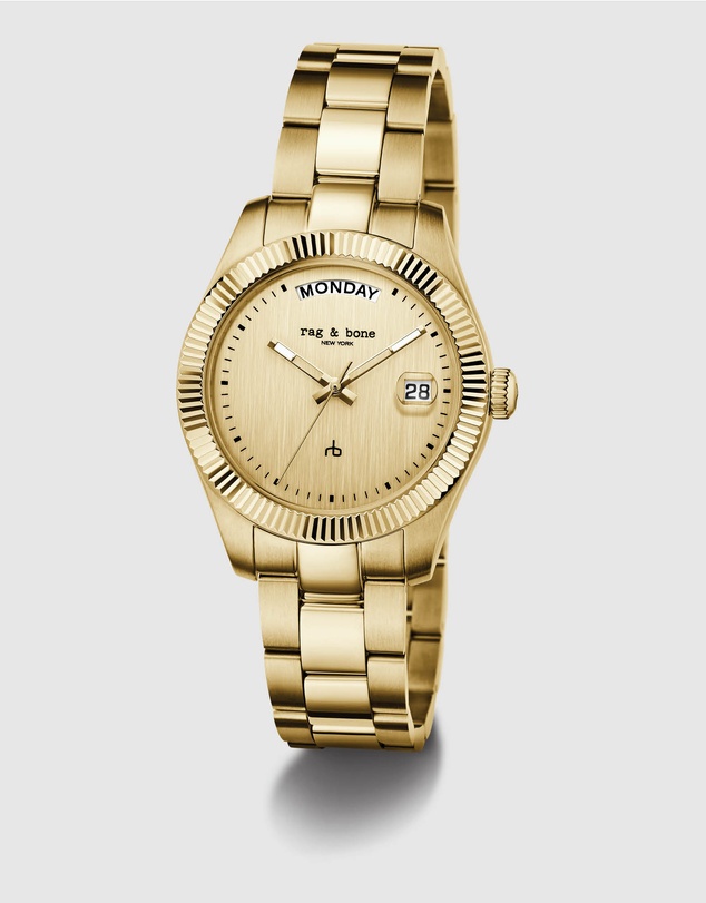 rag & bone - Rag & Bone Lex Gold-Tone Analogue Watch