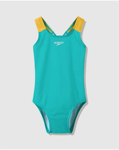 Speedo - Solid Medalist One Piece - Babies-Kids