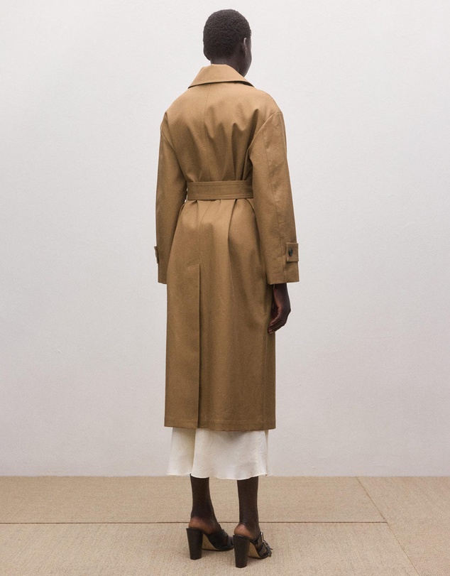 M.N.G - Cotton Trench Coat With Belt