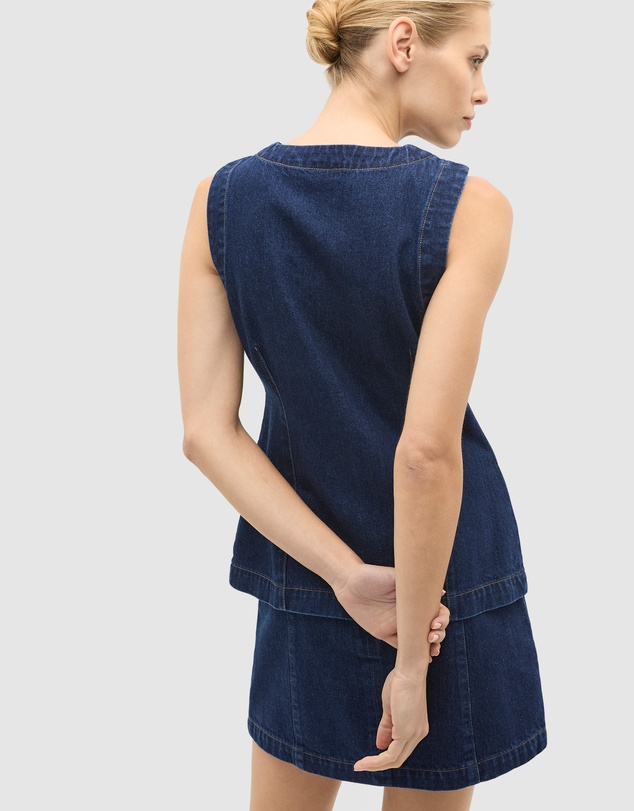 Seed Heritage - Denim Longline Vest