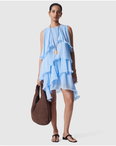 & Other Stories - Sleeveless Frill Mini Dress