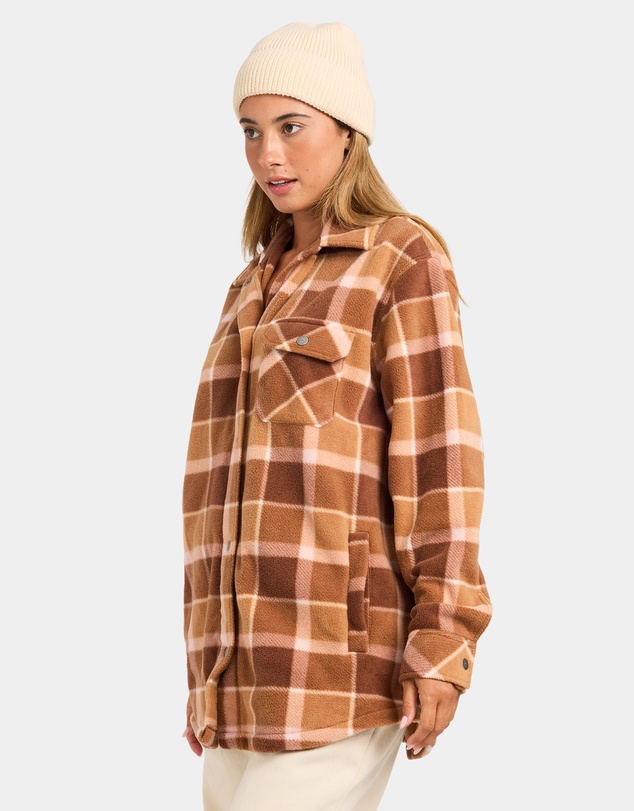 Quiksilver - Womens Camp Queen Polar Fleece Long Sleeve Shirt