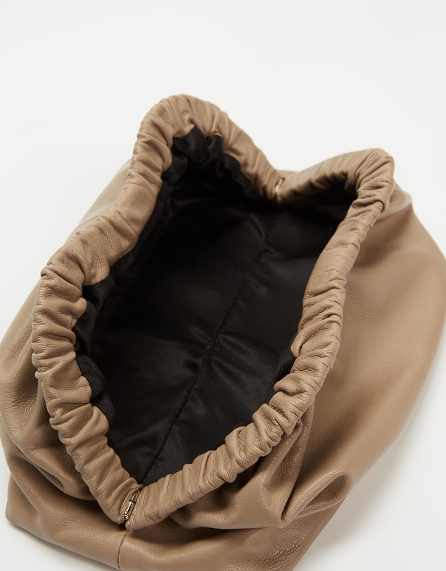 AERE - Scrunch Leather Clutch