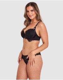 Bras N Things - Madhvi Brazilian Knicker - Black