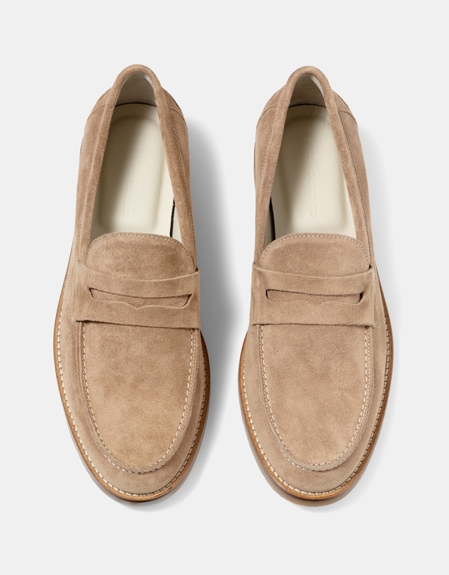 Duke + Dexter - Wilde Mocha Suede Penny Loafer - Men's