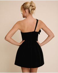 Six Stories - Coursage A-line Velvet Mini Dress
