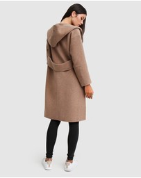 Belle & Bloom - Walk This Way Wool Blend Hooded Coat