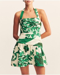 Shona Joy - Joni Halter Draped Mini Dress
