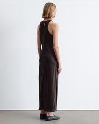 & Other Stories - Sleeveless Satin Midi Dress