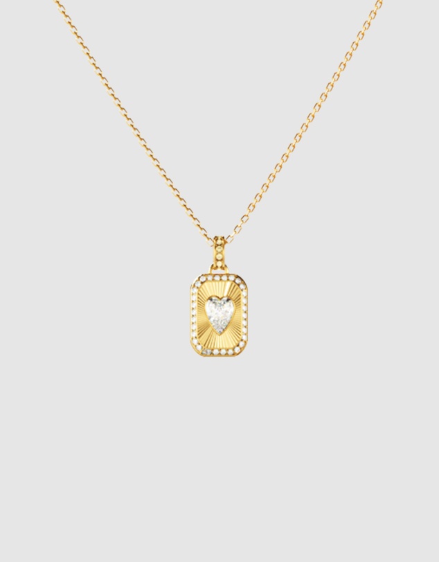 GUESS - GUESS Ladies Gold-Tone Love Tag Necklace