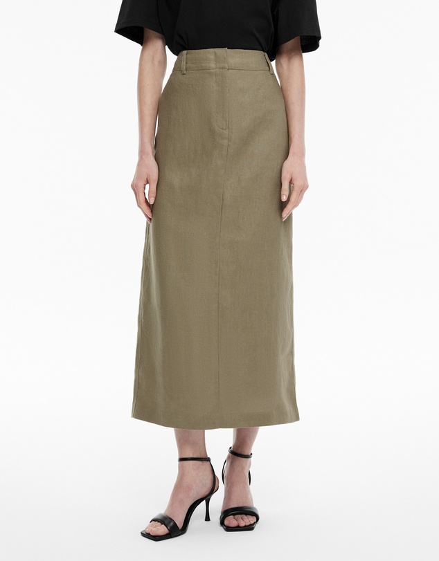Witchery - Linen Tailored Maxi Skirt