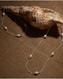 Najo - Tidal Whisper Silver Pearl Bracelet
