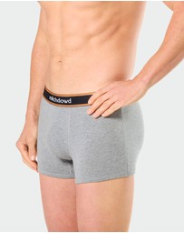 Mitch Dowd - Mitchdowd Mens 3 Pack Trunks in Stripe, Grey and Cockatoo Print