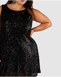 Pink Dusk by Curve Project - Vibration Sequin Dress