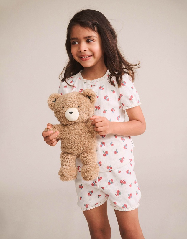 Huxbaby - Floral Pointelle Puff Slv PJs - Babies-Teens