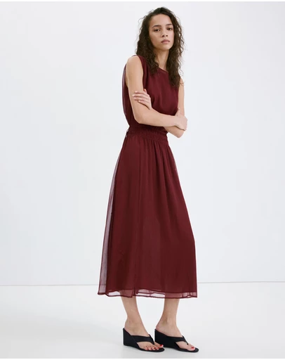 M.N.G - Flowy Dress with Gathered Waist