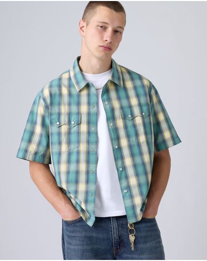 Harryson Shadow Plaid Mineral Blue