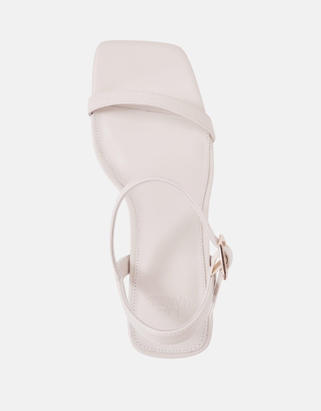 Wittner - Prisca Mid Heel Vintage Ivory Leather