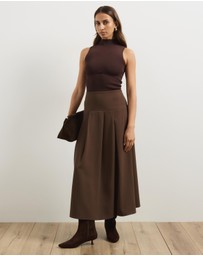 Atmos&Here - Molly Pleated Midi Skirt