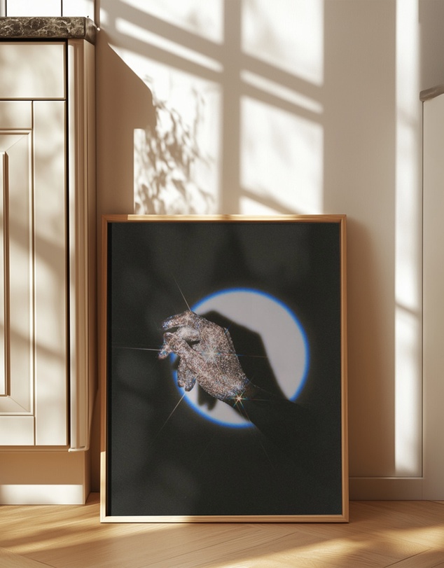 Olive et Oriel - Glitter Hand by Samantha Hearn Art Print