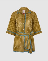 KINGA CSILLA - Hulia Check Token Shirt