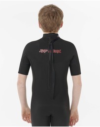 Rip Curl - Boys Dawn Patrol Short Sleeve 2mm Back Zip Spring Suit Wetsuit