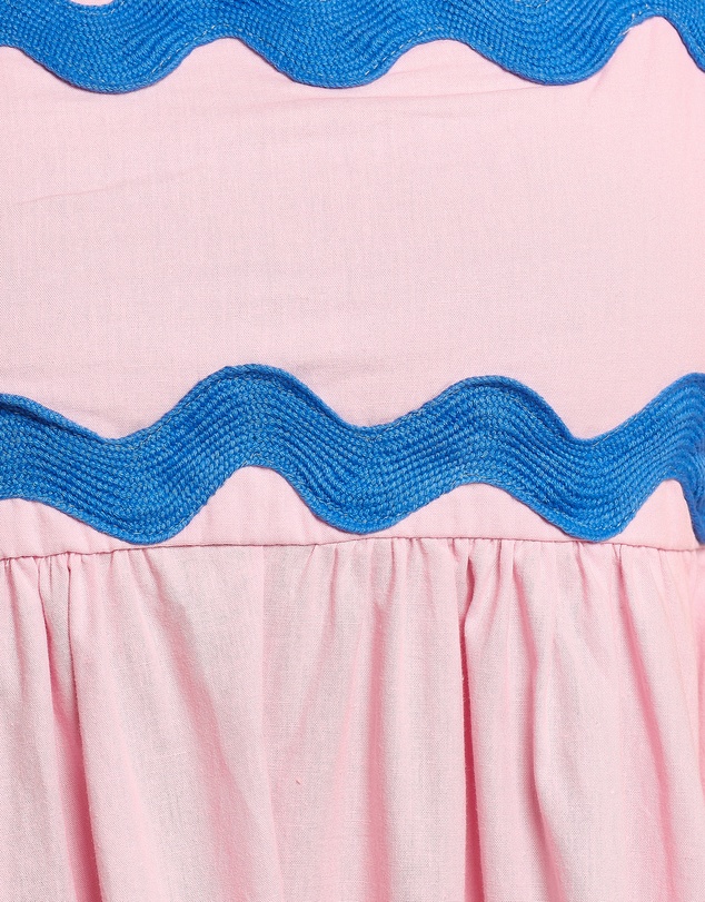 Petal & Pup - Fitzgerald Maxi Dress - Pink/Blue Trim
