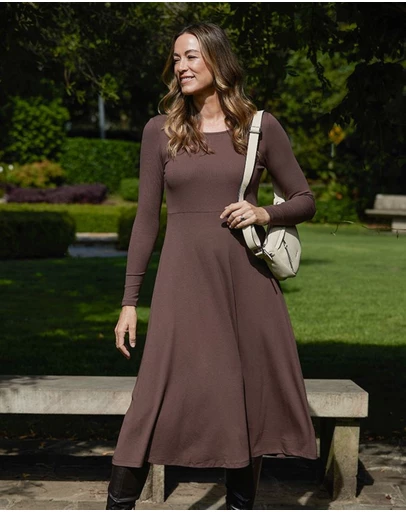 Bamboo Body - Ribbed Olivia Dress